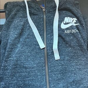 Nike Black Hoodie with White Details
